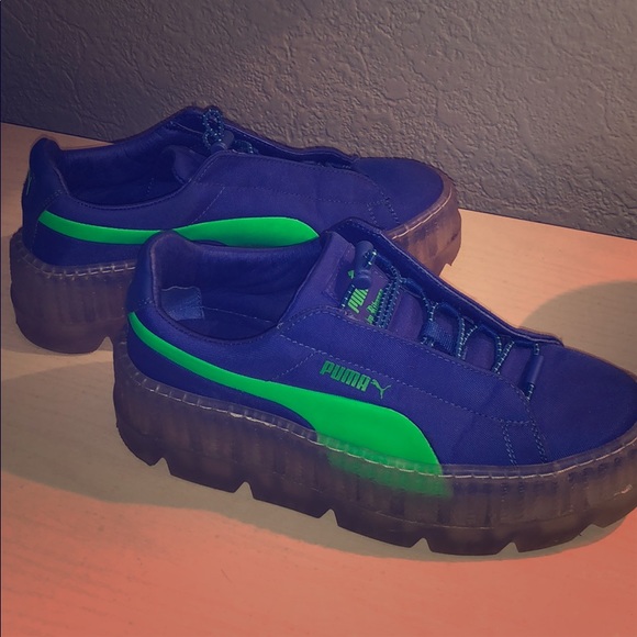 puma creeper with clear sole